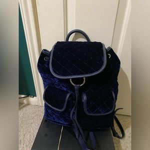 Dark Blue Velvet Vince Camuto Backpack *New* -Never Worn